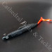  4" Curly Lures Tail Sandeel Black Fire Tail
